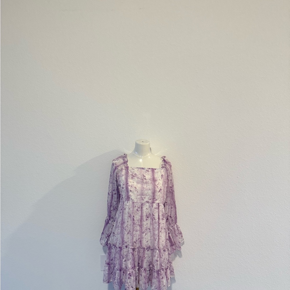 Floral Purple Kids Dress